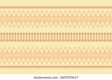 Ikat ethnic geometric abstract embroidery oriental traditional knitted pattern. Native geometry decorative design for fabric, wallpaper, background, interior, decoration, texture, border decor, print