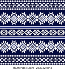 Ikat ethnic geometric abstract oriental traditional seamless pattern. Native geometry Aztec decorative design for fabric, clothing, wallpaper, background, border decor, illustration, texture, textile