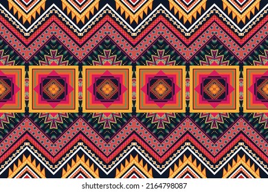 Ikat ethnisches geometrisches Muster Design.