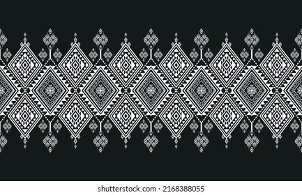 Ikat ethnisches geometrisches Muster Design.