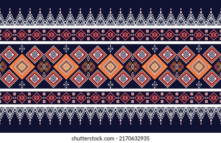 Diseño de patrones geométricos étnicos Ikat.