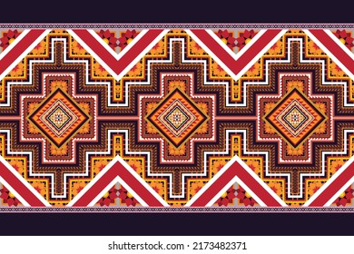 Ikat ethnisches geometrisches Muster Design.