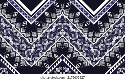 Diseño de patrones geométricos étnicos Ikat.