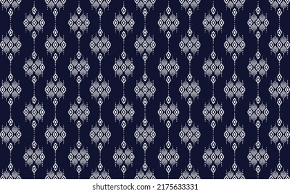 Ikat ethnisches geometrisches Muster Design.