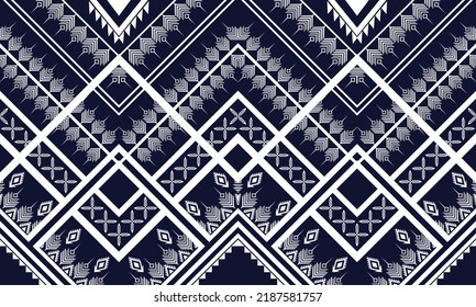 Diseño de patrones geométricos étnicos Ikat.
