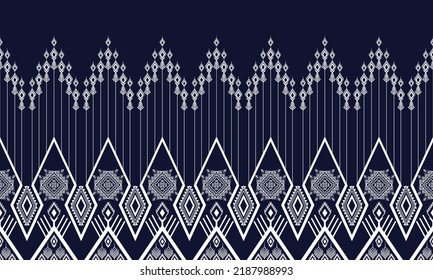 Ikat ethnic geometric pattern design.