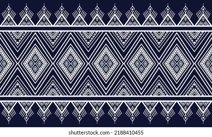 Ikat ethnic geometric pattern design.