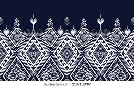 Ikat ethnic geometric pattern design.