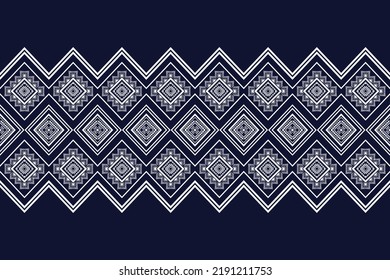Ikat ethnic geometric pattern design.