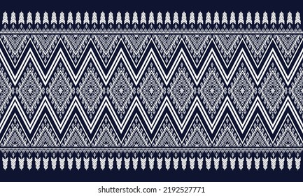 Ikat ethnic geometric pattern design.