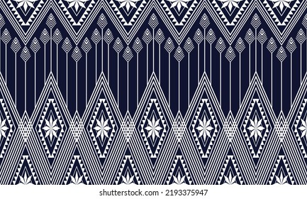 Diseño de patrones geométricos étnicos Ikat.