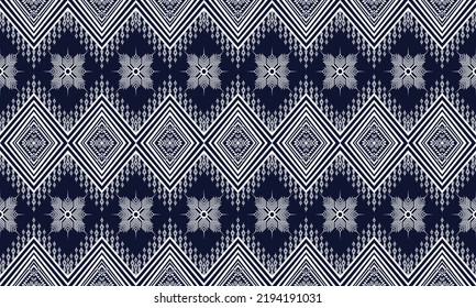 Ikat ethnisches geometrisches Muster Design.