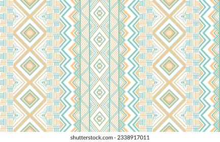 Ikat ethnic geometric pattern design.