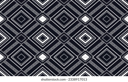 Ikat ethnic geometric pattern design.