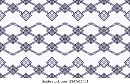 Ikat ethnisches geometrisches Muster Design.