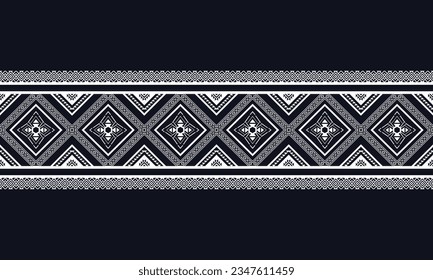 Diseño de patrones geométricos étnicos Ikat.