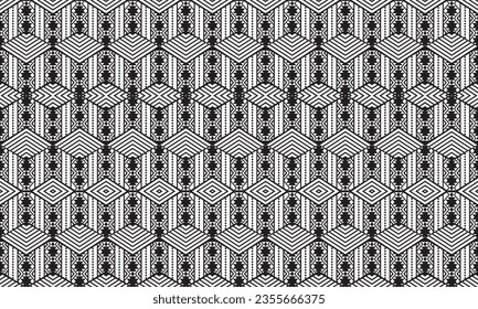 Ikat ethnic geometric pattern design.