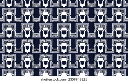 Ikat ethnic geometric pattern design.