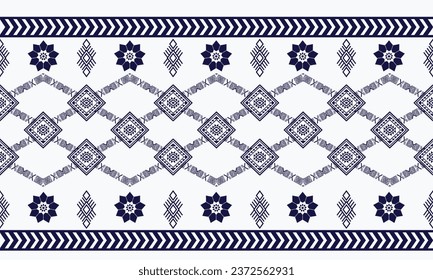Ikat ethnic geometric pattern design.