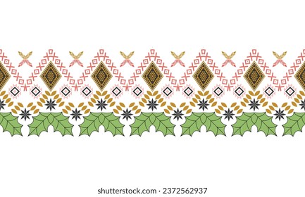 Ikat ethnisches geometrisches Muster Design.