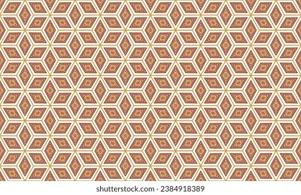 Ikat ethnisches geometrisches Muster Design.