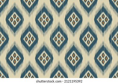 Patrón indio inestable de la etnia ikat. Diseño para fondo, papel pintado, ilustración vectorial, tela, ropa, batik, alfombra, bordado.