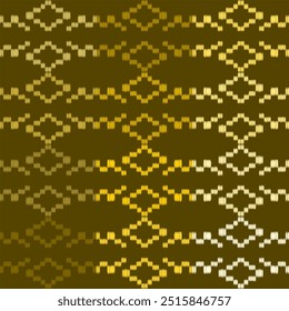 ikat ethnic ombre gold seamless pattern stitch craft fashion design abstract artwork wallpaper retro hand drawn geometric shape embroidery template decoration print graphic 

