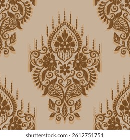 ikat ethnic oriental ikat pattern traditional Design for background,carpet,wallpaper,clothing,wrapping,Batik,fabric,embroidery style.