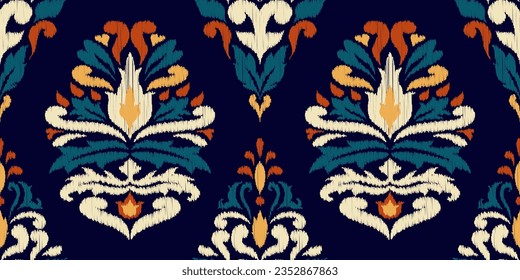 Ikat ethnic oriental seamless pattern traditional. design for clothing,fabric,carpet,wallpaper,texture,wrapping