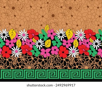 Ikat Ethnic Oriental Seamless Pattern.