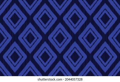 Patrón étnico de Ikat. Moqueta de tela azteca mandala adorno boho chevron decoración textil papel de pared. Tradición indígena tribal de pavo Africano Indio Americana tradicional de bordado ilustraciones de fondo