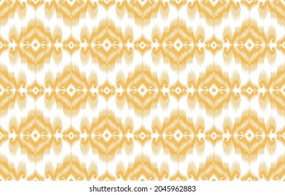 Ikat-ethnisches Muster. Azteken Stoffteppich Mandala Ornament boho chevron Textil-Dekoration Tapete. Tribal Truthahn indischen traditionellen Stickerei orientalischen Vektorgrafiken Hintergrund.