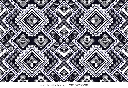 Ikat ethnic pattern. Aztec orientalist embroidery patterns design for fabric, carpet, wallpaper, clothing, wrapping, background, decoration vector illustrations. Aztec mandala ornament  texture native