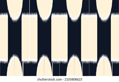 Ikat Ethnic Pattern Design. Seamless pattern in tribal, folk embroidery,  Aztec geometric art ornament print. for carpet, wallpaper, clothing, wrapping, fabric, cover, textile