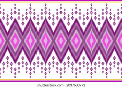 ikat de tipo geométrico sin soldadura Purple con fondo blanco, diseño para fondo, papel de pared, textil, tela, ropa, envoltura, impresión 