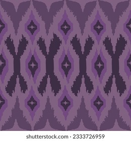 ikat ethnic seamless pattern. abstract ogee textured
