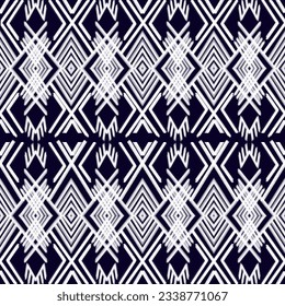 patrón ininterrumpido de la etnia ikat. textura de ogo abstracto