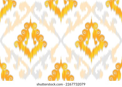 El diseño de la decoración de los patrones étnicos Ikat es impecable. Moqueta de tela azteca con mandalas y papel tapizado. Motivo tribal nativo de pavo hindú africano origen tradicional americano de bordado fondo vectorial 
