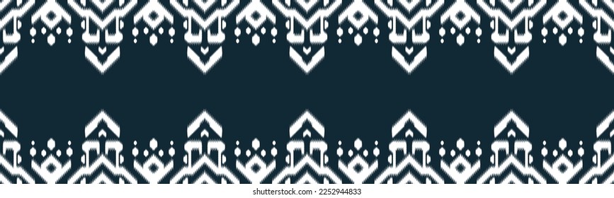 Ikat Ethnic Seamless Pattern Design in tribalt vertical. Geomatirc tribal vector texture. Figure tribal embroidery. backgroud Vector illustration EP.1.background color can be changedDesign 