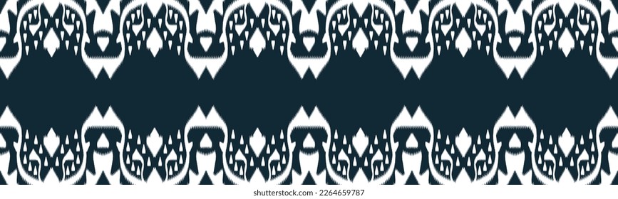 Ikat Ethnic Seamless Pattern Design in tribalt vertical. Geomatirc tribal vector texture. Figure tribal embroidery. backgroud Vector illustration EP.41.background color can be changedDesign 