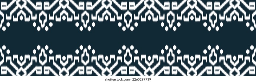 Ikat Ethnic Seamless Pattern Design in tribalt vertical. Geomatirc tribal vector texture. Figure tribal embroidery. backgroud Vector illustration EP.42.background color can be changedDesign 