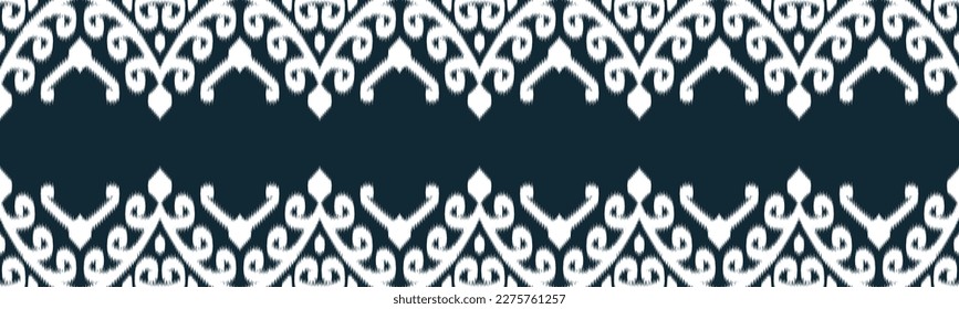 Ikat Ethnic Seamless Pattern Design in tribalt vertical. Geomatirc tribal vector texture. Figure tribal embroidery. backgroud Vector illustration EP.58.background color can be changedDesign 