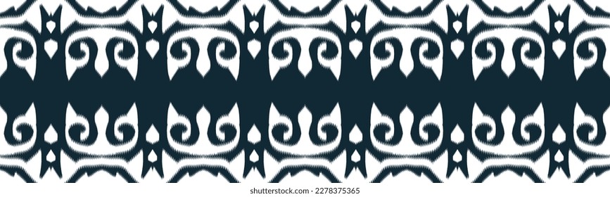 Ikat Ethnic Seamless Pattern Design in tribalt vertical. Geomatirc tribal vector texture. Figure tribal embroidery. backgroud Vector illustration EP.60.background color can be changedDesign 