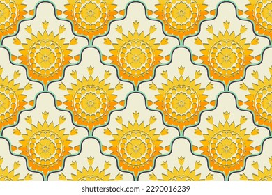 Ikat diseño de patrones étnicos sin costura tela azteca boho mandalas papel tapiz tribal original alfombra de motivos adornos de alfombras afroamericanas vectores de bordado folclórico indio