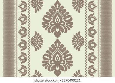 Ikat diseño de patrones étnicos sin costura tela azteca boho mandalas papel tapiz tribal original alfombra de motivos adornos de alfombras afroamericanas vectores de bordado folclórico indio