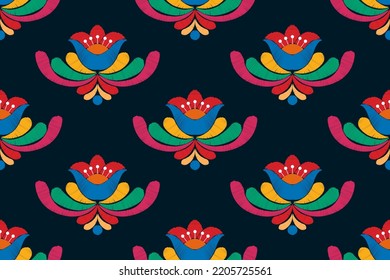 El diseño de la decoración de la casa es un patrón impecable. Moqueta de tela azteca con mandalas en la decoración textil papel tapiz. Tatureez motif indígena tribal decorativo bordado tradicional fondo vectorial 