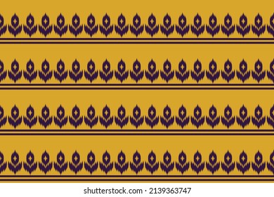 Ikat ethnic seamless pattern traditional. Peruvian striped style. Design for background, wallpaper, illustration, textile, fabric, clothing, batik, carpet, embroidery.
