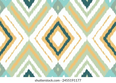 Ikat ethnic traditional orientation tribal seamless pattern for print. Textile patterns Moroccan, Batik, Indian, Motif, Boho, Damask, folk. Textile patterns for print, clothing, scarf. Ajrakh pattern