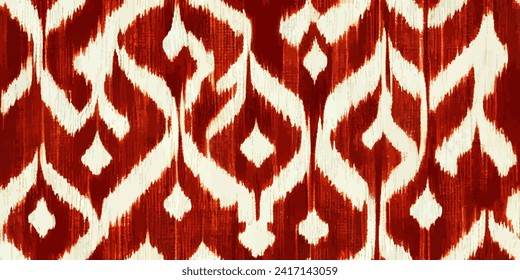 Ikat ethnic tribal,  Ethnic Ikat abstract background.boho colors seamless wallpaper. Motif ethnic handmade seamless.Illustration for greeting cards, printing and other design project.