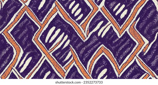 Ikat ethnic tribal, boho colors  seamless wallpaper. Ethnic Ikat abstract background art. .. Motif ethnic handmade beautiful Ikat art.  